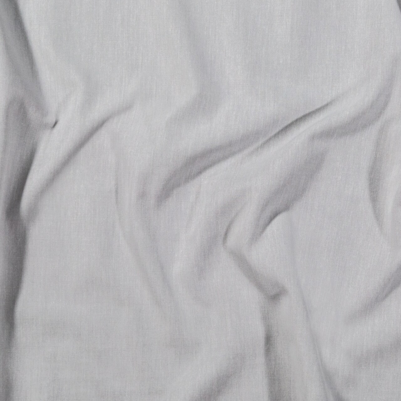 1 Yard Calendered Organic Cotton Oxford Gray Chesterton Collection